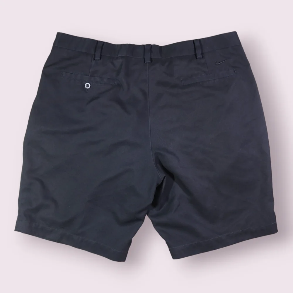Nike Golf Shorts Mens 38 Black Chino Khaki Outdoors Swoosh Dri - Fit Men